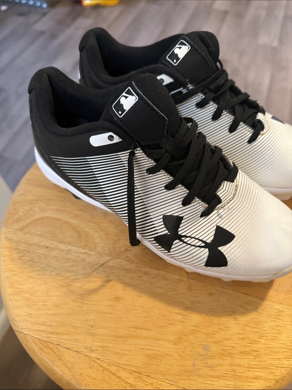 Under Armour Black and White Lightweight Training Shoes